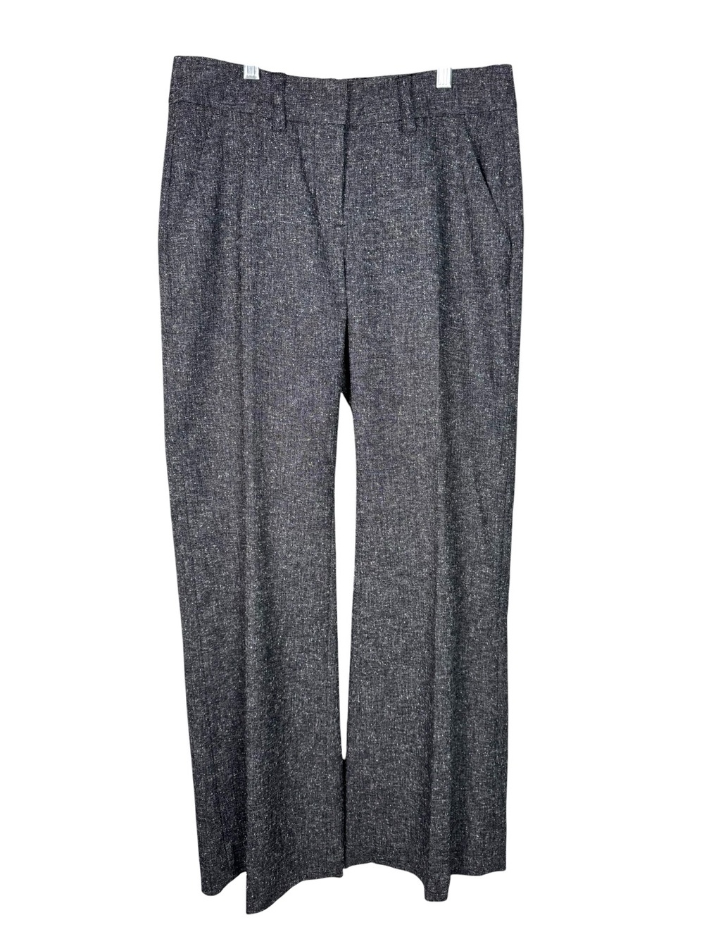 Cabi Soho Speckle Trouser Tweed Gray Wide Leg Pants Size 2R Style 230